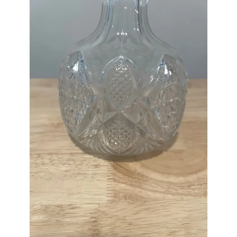 Vintage Crystal Glass Decanter Decorative Home Decor JL